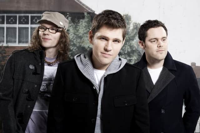 Scouting For Girls are, from left, bassist Greg Churchouse, frontman Roy Stride and drummer Pete Ellard.