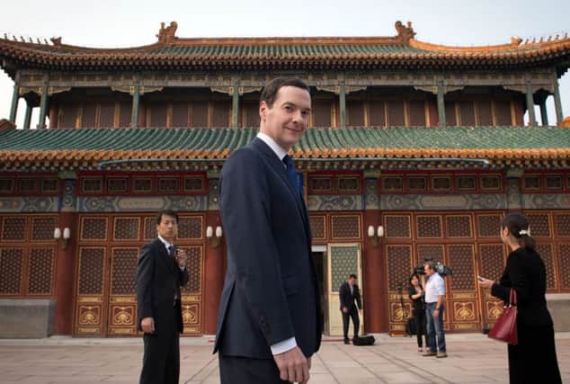 Chancellor of the Exchequer George Osborne arrives at the Prime Minister's offices in Beijing, China, during a visit aimed at boosting British exports  Photo:  Stefan Rousseau/PA Wire