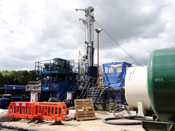 Drilling at a Cuadrilla rig (example shown) was suspended after a minor tremour.