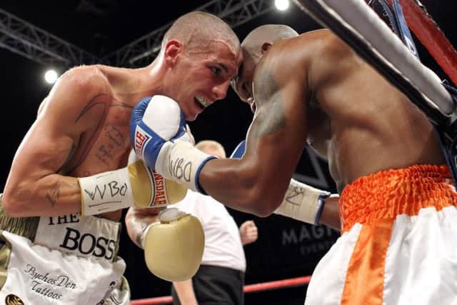 Ross Burkinshaw (Sheffield) v Klaas Mboyane (South Africa) - the Boss's last fight? 
Picture by Dan Westwell