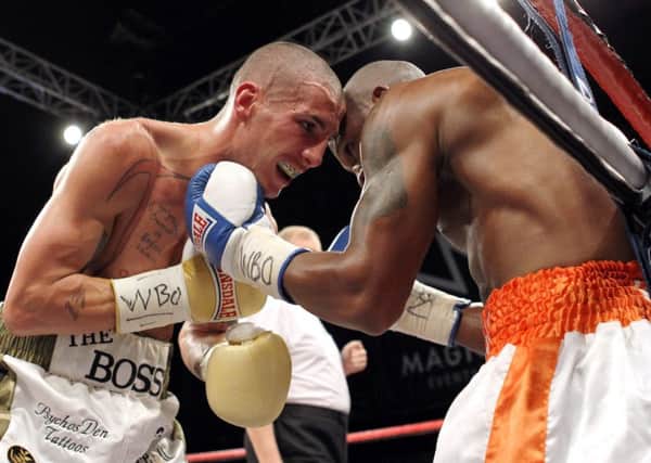 Ross Burkinshaw (Sheffield) v Klaas Mboyane (South Africa) - the Boss's last fight? 
Picture by Dan Westwell