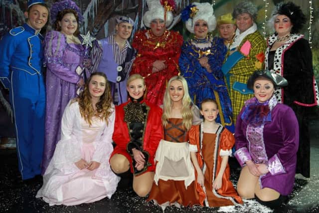 Manton Operatic panto dress rehearsal of Cinderella at the City Hall in Sheffield.