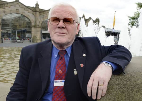 Ticket office worker Ron Wiltshire who has raised almost £100,00o for the poppy appeal