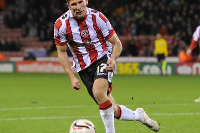 Richard Cresswell in action for the Blades