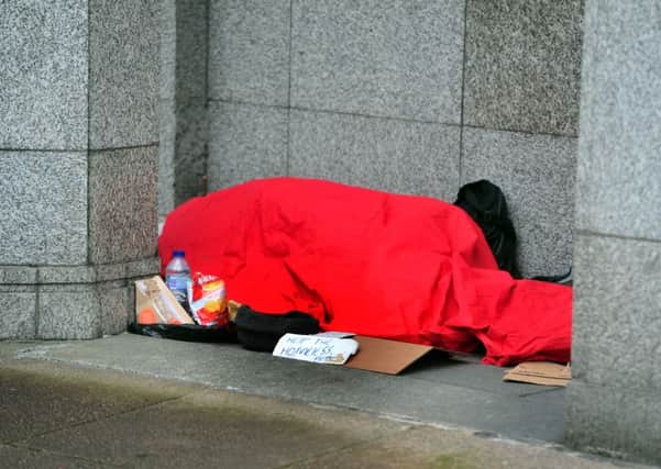 Homeless sleeping rough