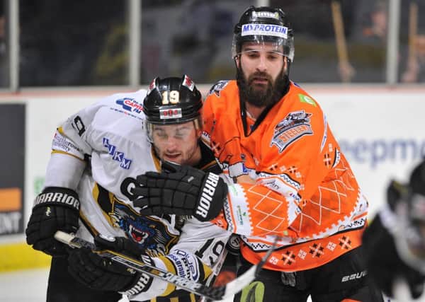Mathieu Roy - Sheffield Steelers go-to man. Pic Dean Woolley