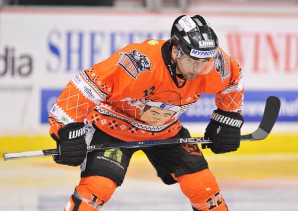 Jeff Legue - a two-point game for Sheffield Steelers at Fife Flyers