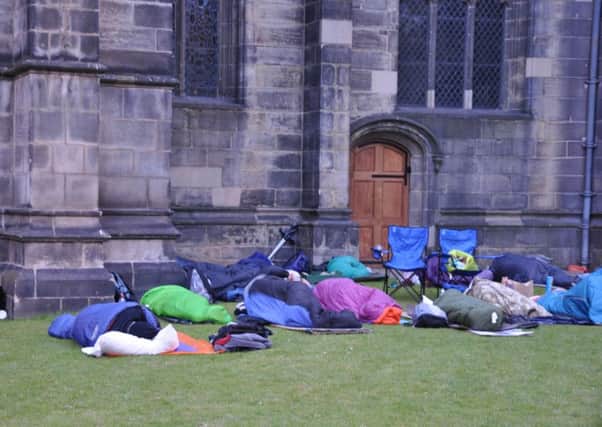 Sheffield business leaders sleep rough to raise money for the  Archer Project
