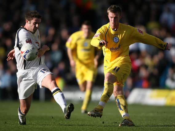Chris Brunt scores spectactularly against Leeds United at Elland Road in March 2007