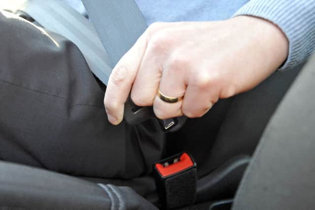 Stock image car seat belt