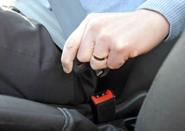 Stock image car seat belt