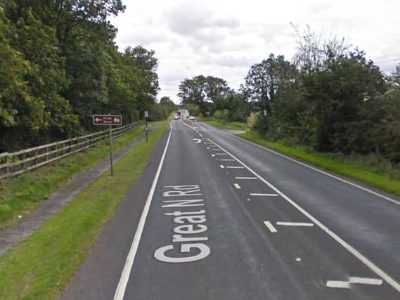An accident has reportedly occurred in the Great North Road, Bawtry.