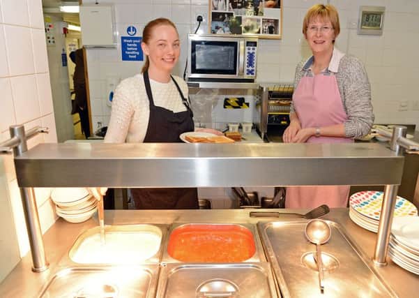 Archer project compo lane Sheffield. Volunteering in the Kitchen, Lydia Hamilton and Janet Hinchliffe.