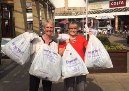 Almost 1000 bags of unwanted clothes, toys and books have been donated to the Lakeside Village Bag It for Bluebell Wood appeal in 2015.