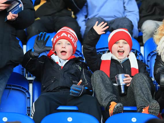Young Blades fans at Colchester