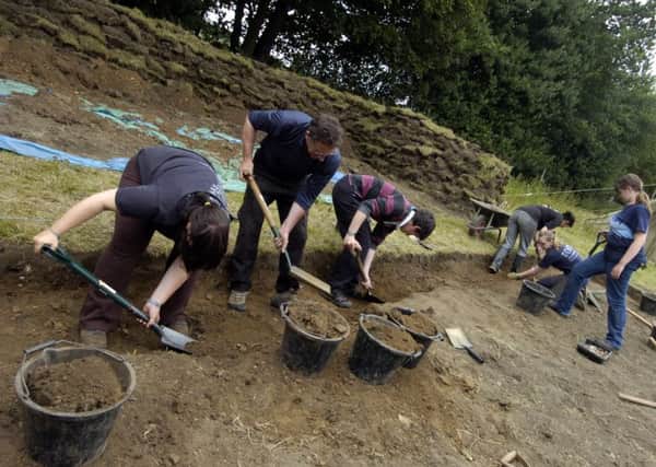 Archaeological Research Services, based in Sheffield, are digging at Whirlow Hall Farm where they believe they have found either an Iron Age/Romano-British settlement. Volunteers dig up dirt in search of remains