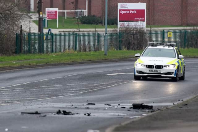 Bawtry Road closed between Brinsworth and Tinsley.