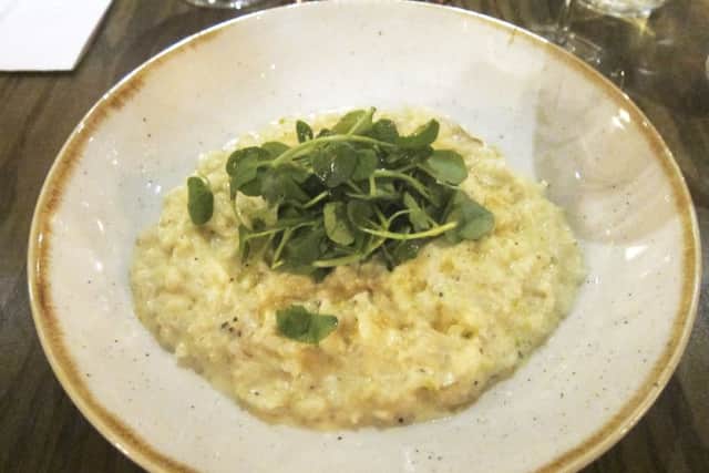 Crab and fennel risotto