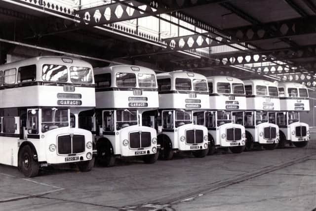 Sheffield bus garage - 1959