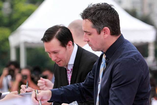 Dominic Dale and Alan MacManus.Image: World Snooker/Tai Chengzhe