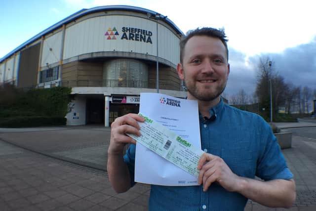The Star's 1,000 of Sheffield Arena tickets winner Ben Ley