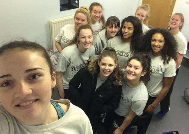 Playoff-chasing Sheffield Hatters Under-18 pose for a selfie