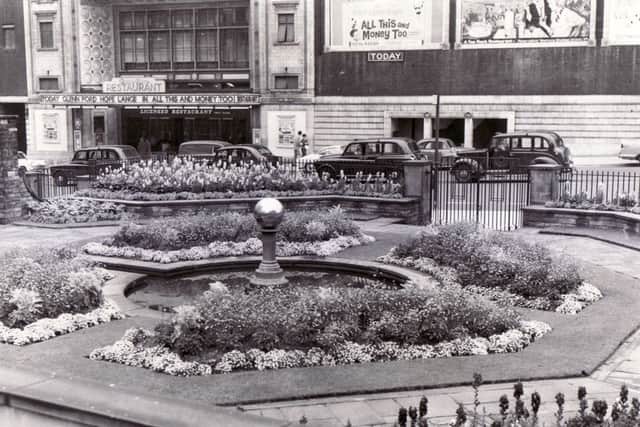 Barker's Pool, Sheffield
Flower beds in front of the Gaumont Cinema - 1960s
