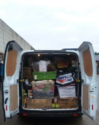 Fran Belbin loaded her van full with 'inappropriate supplies' which had been donated to refugee camps in Calais