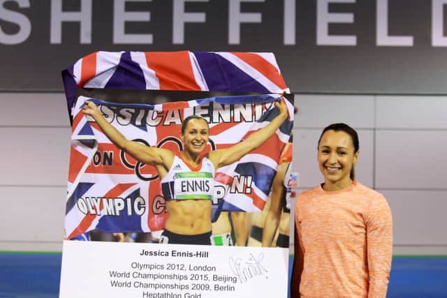Jessica Ennis-Hill at The English Institute of Sport in Sheffield. Photo: Chris Etchells