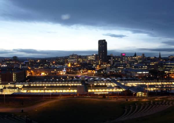 Sheffield at night
