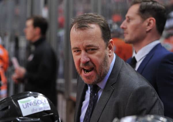 Paul Thompson - wrestling with injuries and goaltending issues this season at Sheffield Steelers