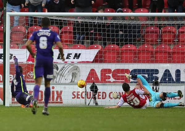 Rotherham fall 2-1 behind. Pictures: Jim Brailsford