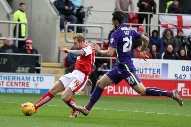 Chris Burke scores on his Millers home debut