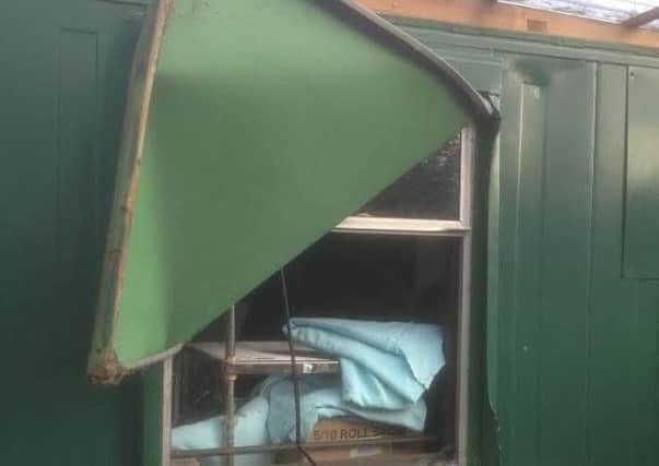 Yobs have broken into an allotment shop in Sheffield
