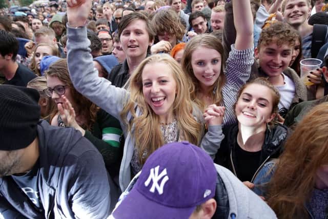 Fans at the Main Stage in Sheffield, United Kingdom on 25 July 2015. Photo by Glenn Ashley.