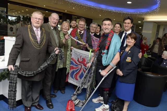 Mile of scarves launch at Frenchgate Shopping Centre