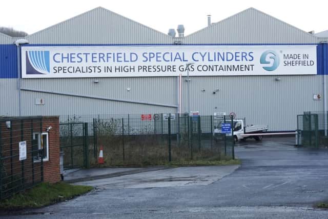 Chesterfield Cylinders on Meadowhall where a man died in an industrial accident
Picture by Dean Atkins