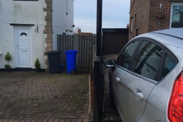 Catherine Skinn asked Amey to move the streetlight outside her house as its position means she has to tuck in her wing mirror to reverse out of her driveway