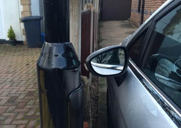 Catherine Skinn asked Amey to move the streetlight outside her house as its position means she has to tuck in her wing mirror to reverse out of her driveway