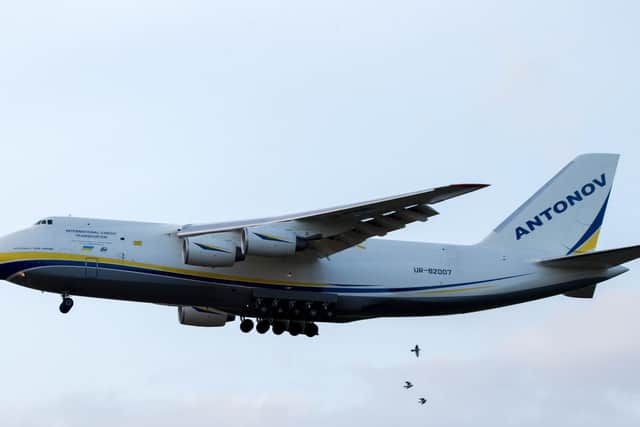 The Antonov is a regular visitor to Doncaster.