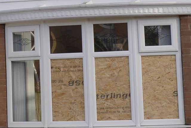 The house on Tofthouse, Armthorpe which was attacked and residents threatened by two men in balaclavas