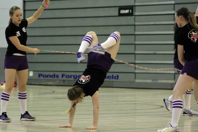 School children from seven schools in Sheffield took part in a skipping event at Ponds Forge organised by Activity Sheffield. Members of Jump Rope UK performeda special show to the children.