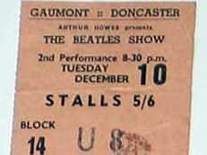A ticket stub for the Beatles December show at The Gaumont.