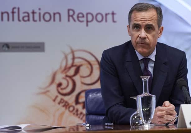 Bank of England Governor Mark Carney speaks during the quarterly Inflation Report press conference at the Bank of England in London. Photo: Niklas Hallen/PA Wire