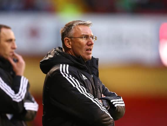 Sheffield United boss Nigel Adkins during the defeat by Wigan
