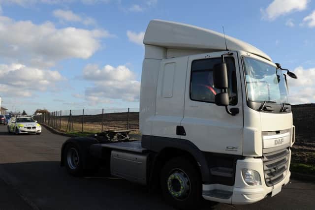 South Yorkshire Police Operation Ophelia tries to catch drivers offending behind the wheel by using a HGV. Picture: Andrew Roe