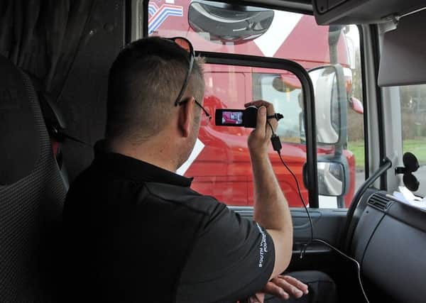 South Yorkshire Police Operation Ophelia with Bernie Smith videoing drivers to try and catch them offending behind the wheel. Picture: Andrew Roe