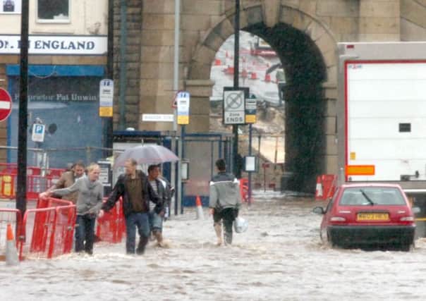Floods on The Wicker.   26 June 2007
