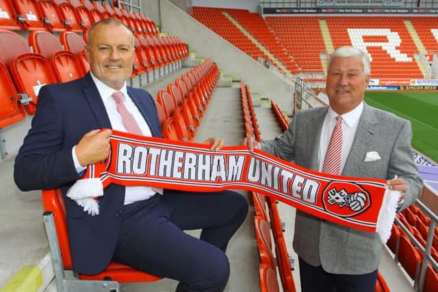 Neil Redfearn and Tony Stewart when Redfearn was appointed in October
