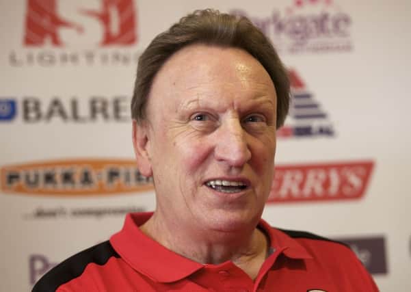 Neil Warnock unveiled as new manager of Rotherham United. 
Pic : Dean Atkins
